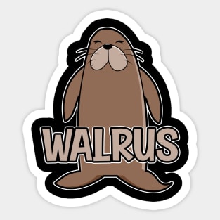 Walrus Text Funny Sticker